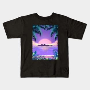 Exotic Sunset Kids T-Shirt